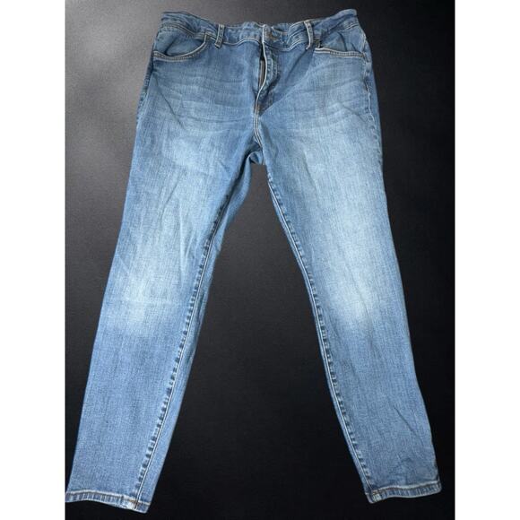 Tecovas Denim - Tecovas Womens Jeans Sz 33 High Rise Tapered Western Cowboy Medium Wash
